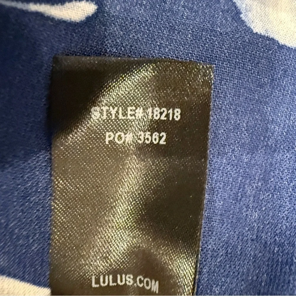 **For Sale: Lulus Long Maxi Fancy Skirt – Blue & White, Size Medium** - Picture 5 of 6